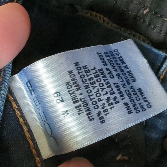 JOE'S I The Brixton Straight & Narrow Dark Wash Denim Jeans with Stretch, 29 - Picture 6 of 12